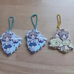 カードキャプターさくら×シナモロール　ラバーキーホルダー 3個セット