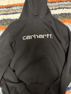carhartt ブラック フード付きパーカー