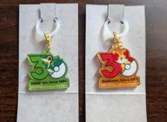 【Poke-Charm 30周年ロゴマスコット2】ツタージャ、フォッコ セット