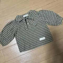 valubebe チェックブラウス 18m