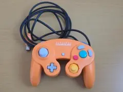 ゲームキューブ　コントローラー　オレンジ　動作確認済