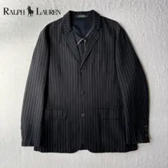 Polo Ralph Lauren ストライプ ブラック テーラードジャケット