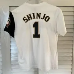 美品SHINJO 新庄剛志 ビジター ユニフォーム LLsize 送料込 グッズ レプリカユニフォーム ビジター(HOKKAIDO 20th ワッペン付き) 新庄 剛志 #1