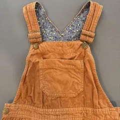 ブラウン コーデュロイ ジャンバースカート 130cm