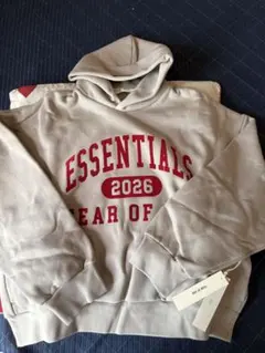 ESSENTIALS クラシックロゴパーカー　スモーク　XL