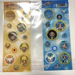 ハートキャッチプリキュア　キュアサンシャイン・キュアマリン クリアシール