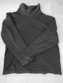 フリース ハイネック 長袖トップス ブラック 　黒　ブラック　メンズ　レディース