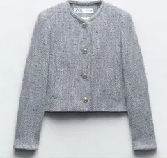 ZARA ヘリンボーン柄ジャケット