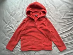 90's OLD UNIQLO フリースフーディ M オレンジ デッドストック