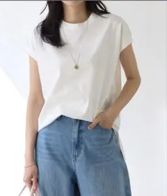 Pierrot ピエロ　汗ジミ防止Tシャツ　オフホワイト　Btype:LLのサムネイル