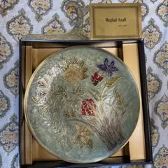 ムガール美術工芸 インド製 七宝 ムガル 飾り皿