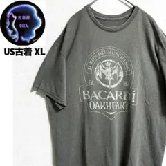 US古着 バカルディ オークハート 半袖Tシャツ ラム酒 プリント ヴィンテージのサムネイル