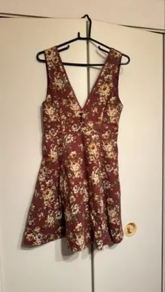 Axes femmeフラワープリント ノースリーブワンピース