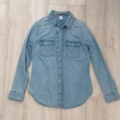 H&M デニムボタンアップシャツ EUR 38 - メルカリ