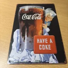 【新品】ブリキ看板/コカコーラ/レトロデザインのサムネイル