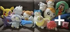 ポケモン　他　プライズ　ぬいぐるみ　まとめ売り　16点セット