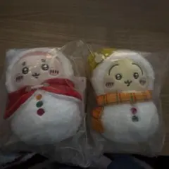 エニマイくじちいかわ 雪だるま ぬいぐるみ 2体セット　E賞
