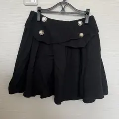 ♡ブラック フレアミニスカート ボタン付き♡