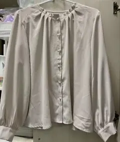 【最終値下げ】しまむら ブラウス ピンクグレー