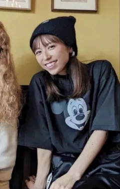 新品未使用WCJ ミッキーTシャツ ディズニー コラボ100周年　ブラックのサムネイル