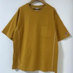 champion⭐️ 半袖　コットン　Tシャツ　プルオーバー　マスタード　イエローのサムネイル
