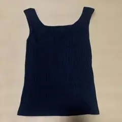 UNIQLO カップ付きリブタンクトップ ブラック Sサイズ