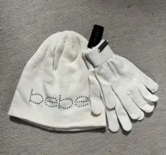 新品 bebe 帽子と手袋セット
