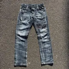 00s Archive Swag y2k Pants 刺繍ストレートデニムパンツ - メルカリ