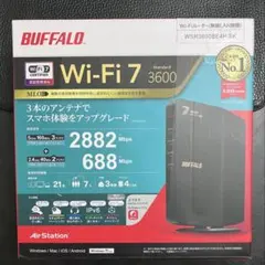 BAFFALO WSR3600BE4PBK wifiルーター