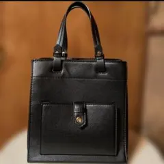【ZARA】ハンドバッグ　美品！ブラックのサムネイル