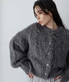 ジーナシス　シャギーカーディガン　未使用品