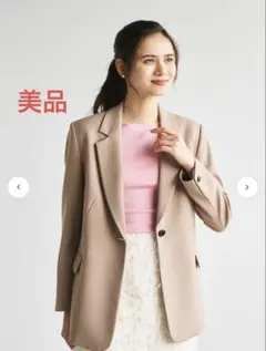 美品★LOUNIE ルーニィ　シングルジャケット　ベージュ　38 M