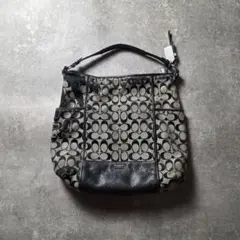 COACHコーチシグネチャー柄バッグ総柄雰囲気系ユニセックスグランジハイブランド