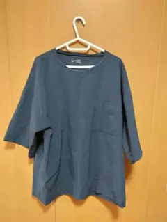 ナイロン製ネイビー 半袖シャツ L~XLサイズ