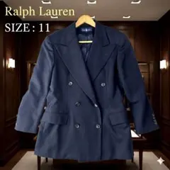 Ralph Lauren ネイビー ダブルブレストジャケット 大きいサイズ