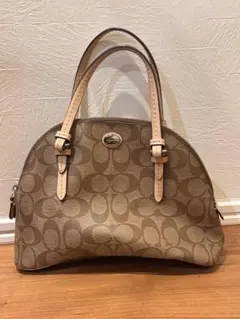 COACH シグネチャーF27853 ブラウン 総柄 レディース トートバッグ 