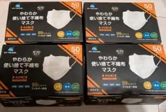 新品未使用】 極冷感 マスク 5袋セット 紺色 洗える 薔薇オイル配合
