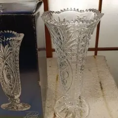未使用】【匿名発送】クリスタル・ダルク プレミオ 花瓶 28cm フランス