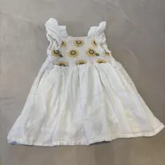 petit main 花柄刺繍 ワンピース 90cm