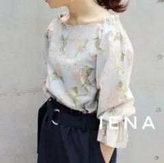 IENA イエナ フロッキードット2WAYボリュームブラウス ベージュ - メルカリ