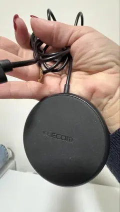 elecom ワイヤレス充電器 黒