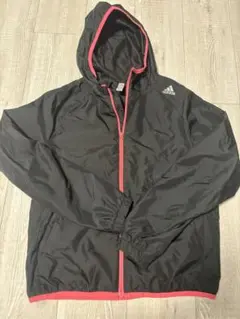 AdidаѕウィンドブレーカーS黒/ピンク