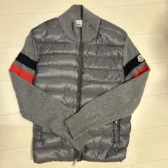 【近年モデル】MONCLER カーディガン ダウン 切替 ベージュ マグリア M MONCLER（モンクレール）の上品カーディガンで叶える大人