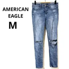 【人気】アメリカンイーグル スーパーストレッチ ジェギング US4 ダメージ