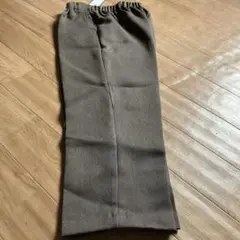 レディースブラウン3L スラックス ウエストゴム