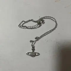 オーブ スカルモチーフ ネックレス シルバー