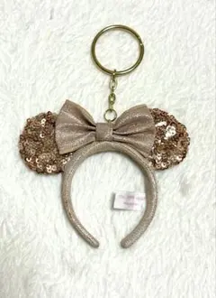 ディズニー カチューシャ キーホルダー スパンコール