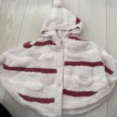 ジェラートピケ　フード付きポンチョとソックスセット