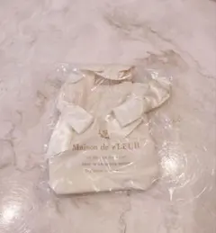 メゾンドフルール ダブルリボンギャザートートバッグキーホルダー　イエロー