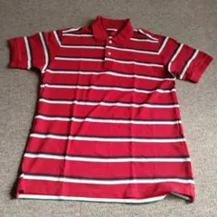 UNIQLO DRY ポロシャツ ボーダー レッド XLのサムネイル
